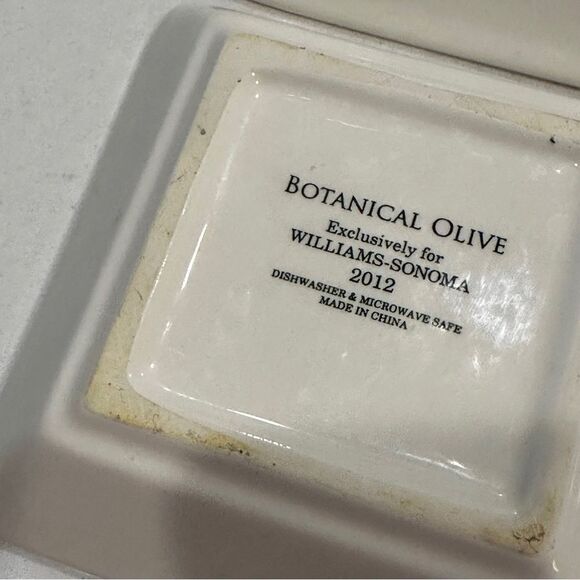William Sonoma | four (4)  olive bowls trays serving botanical olive collection - Picture 8 of 8